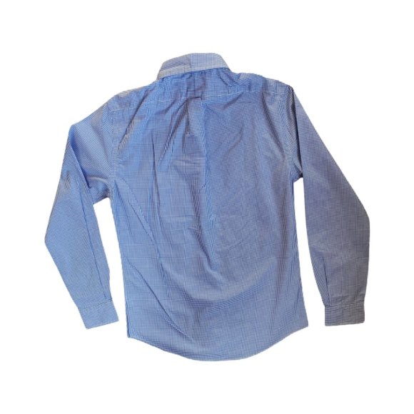NWT Ralph Lauren Polo Men's Long Sleeve Cotton Shirts Blue Checks Size Small - Picture 3 of 8